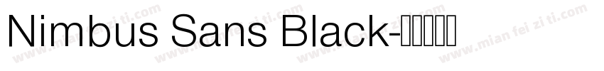 Nimbus Sans Black字体转换